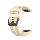 For Garmin Fenix 6 22mm Smart Watch Quick Release Silicon Watch Band(Beige)