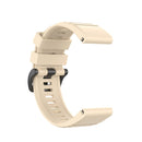 For Garmin Fenix 6 22mm Smart Watch Quick Release Silicon Watch Band(Beige)