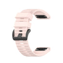 For Garmin Fenix 6 22mm Smart Watch Quick Release Silicon Watch Band(Light Pink)