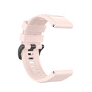 For Garmin Fenix 6 22mm Smart Watch Quick Release Silicon Watch Band(Light Pink)