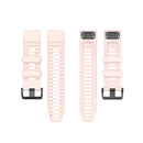 For Garmin Fenix 6 22mm Smart Watch Quick Release Silicon Watch Band(Light Pink)