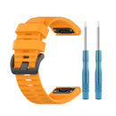 For Garmin Fenix 6 22mm Smart Watch Quick Release Silicon Watch Band(Yellow)
