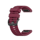 For Garmin Fenix 6 22mm Smart Watch Quick Release Silicon Watch Band(Wine Red)