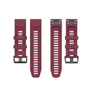 For Garmin Fenix 6 22mm Smart Watch Quick Release Silicon Watch Band(Wine Red)