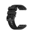 For Garmin Fenix 6 22mm Smart Watch Quick Release Silicon Watch Band(Black)