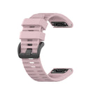 For Garmin Fenix 6 22mm Smart Watch Quick Release Silicon Watch Band(Rose Pink)