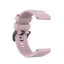 For Garmin Fenix 6 22mm Smart Watch Quick Release Silicon Watch Band(Rose Pink)