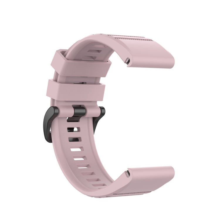 For Garmin Fenix 6 22mm Smart Watch Quick Release Silicon Watch Band(Rose Pink)