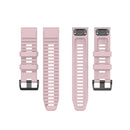 For Garmin Fenix 6 22mm Smart Watch Quick Release Silicon Watch Band(Rose Pink)