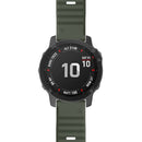 For Garmin Fenix 7X / 6X 26mm Smart Watch Quick Release Silicon Watch Band(Army Green)