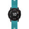 For Garmin Fenix 7X / 6X 26mm Smart Watch Quick Release Silicon Watch Band(Blue-green)