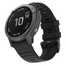 For Garmin Fenix 7X / 6X 26mm Smart Watch Quick Release Silicon Watch Band(Black)