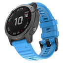 For Garmin Fenix 7X / 6X 26mm Smart Watch Quick Release Silicon Watch Band(Sky Blue)