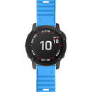 For Garmin Fenix 7X / 6X 26mm Smart Watch Quick Release Silicon Watch Band(Sky Blue)
