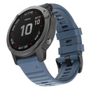 For Garmin Fenix 7X / 6X 26mm Smart Watch Quick Release Silicon Watch Band(Cyan Blue)