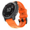 For Garmin Fenix 7X / 6X 26mm Smart Watch Quick Release Silicon Watch Band(Orange)