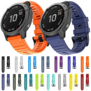 For Garmin Fenix 7X / 6X 26mm Smart Watch Quick Release Silicon Watch Band(Sky Blue)