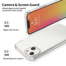 LESUDESIGN Rhino Shield Series TPU Anti-fall Transparent Phone Protective Case with Sound Conversion Design For iPhone 13 Pro Max(Transparent)