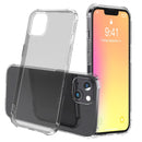 LESUDESIGN Rhino Shield Series TPU Anti-fall Transparent Phone Protective Case with Sound Conversion Design For iPhone 13 Pro Max(Transparent Black)