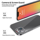 LESUDESIGN Rhino Shield Series TPU Anti-fall Transparent Phone Protective Case with Sound Conversion Design For iPhone 13 Pro Max(Transparent Black)
