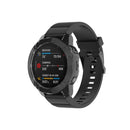 For Garmin Fenix 6 / 6 Pro Smart Watch Half Coverage TPU Protective Case(Transparent Black)