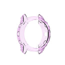 For Garmin Fenix 6X / 6X Pro Smart Watch Half Coverage TPU Protective Case(Transparent Purple)