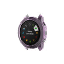 For Garmin Fenix 6X / 6X Pro Smart Watch Half Coverage TPU Protective Case(Transparent Purple)