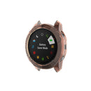 For Garmin Fenix 6X / 6X Pro Smart Watch Half Coverage TPU Protective Case(Transparent Orange)