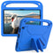 For Amazon Fire HD 10 2021 Handle Portable EVA Shockproof Anti Falling Protective Case with Triangle Holder(Blue)