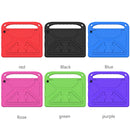 For Amazon Fire HD 10 2021 Handle Portable EVA Shockproof Anti Falling Protective Case with Triangle Holder(Blue)