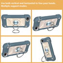 Shockproof Silicone + PC Protective Case with Dual-Ring Holder For iPhone 6/6s/7/8/SE 2022 / SE 2020(Daisy Blue)