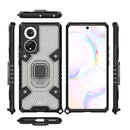 For Honor 50 Space PC + TPU Ring Holder Protective Case(Silver)