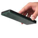 For vivo X60 Pro / X60 5G Carbon Fiber Texture Magnetic Horizontal Flip TPU + PC + PU Leather Case with Card Slot(Green)