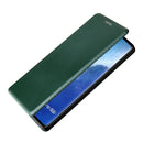 For vivo X60 Pro / X60 5G Carbon Fiber Texture Magnetic Horizontal Flip TPU + PC + PU Leather Case with Card Slot(Green)