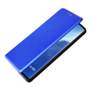 For vivo X60 Pro / X60 5G Carbon Fiber Texture Magnetic Horizontal Flip TPU + PC + PU Leather Case with Card Slot(Blue)