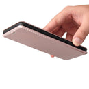 For vivo X60 Pro / X60 5G Carbon Fiber Texture Magnetic Horizontal Flip TPU + PC + PU Leather Case with Card Slot(Pink)