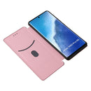 For vivo X60 Pro / X60 5G Carbon Fiber Texture Magnetic Horizontal Flip TPU + PC + PU Leather Case with Card Slot(Pink)