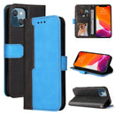 Business Stitching-Color Horizontal Flip PU Leather Case with Holder & Card Slots & Photo Frame For iPhone 13 mini(Blue)