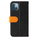 Business Stitching-Color Horizontal Flip PU Leather Case with Holder & Card Slots & Photo Frame For iPhone 13 mini(Orange)