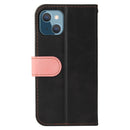 Business Stitching-Color Horizontal Flip PU Leather Case with Holder & Card Slots & Photo Frame For iPhone 13 mini (Pink)