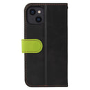 Business Stitching-Color Horizontal Flip PU Leather Case with Holder & Card Slots & Photo Frame For iPhone 13 (Green)