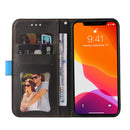 Business Stitching-Color Horizontal Flip PU Leather Case with Holder & Card Slots & Photo Frame For iPhone 13 (Blue)