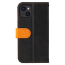 Business Stitching-Color Horizontal Flip PU Leather Case with Holder & Card Slots & Photo Frame For iPhone 13 (Orange)