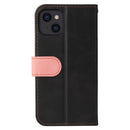 Business Stitching-Color Horizontal Flip PU Leather Case with Holder & Card Slots & Photo Frame For iPhone 13 (Pink)