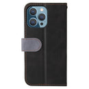 Business Stitching-Color Horizontal Flip PU Leather Case with Holder & Card Slots & Photo Frame For iPhone 13 Pro (Grey)