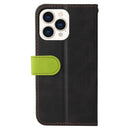 Business Stitching-Color Horizontal Flip PU Leather Case with Holder & Card Slots & Photo Frame For iPhone 13 Pro Max (Green)