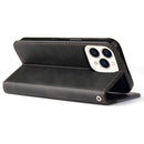 Business Stitching-Color Horizontal Flip PU Leather Case with Holder & Card Slots & Photo Frame For iPhone 13 Pro Max (Grey)