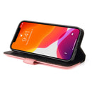 Business Stitching-Color Horizontal Flip PU Leather Case with Holder & Card Slots & Photo Frame For iPhone 13 Pro Max (Pink)