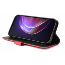 For vivo V21 4G / 5G Business Stitching-Color Horizontal Flip PU Leather Case with Holder & Card Slots & Photo Frame(Red)