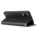 For vivo V21 4G / 5G Business Stitching-Color Horizontal Flip PU Leather Case with Holder & Card Slots & Photo Frame(Green)